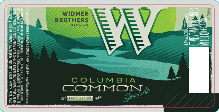 Widmer Brothers Columbia Common beer Label Full Size