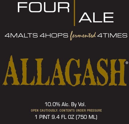 Allagash Four 2011 beer Label Full Size
