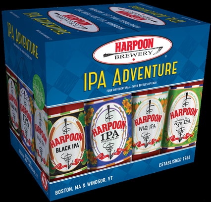 Harpoon IPA Adventure Variety Pack beer Label Full Size