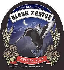 Nectar Black Xantus 2012 beer Label Full Size