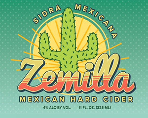 Zemilla Mexican Cider beer Label Full Size