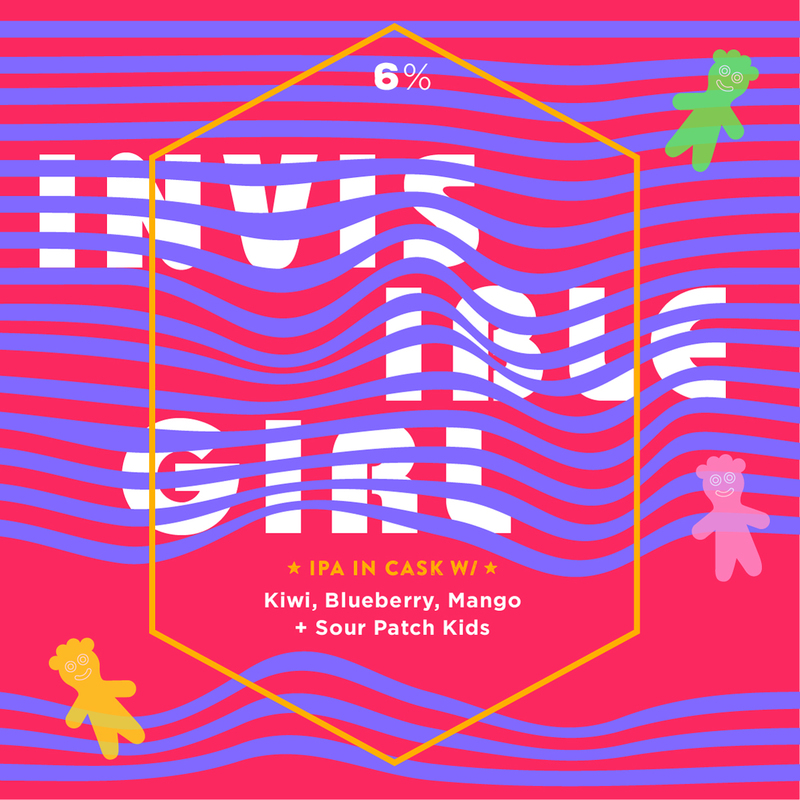 Long Live Invisible Girl beer Label Full Size