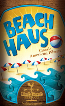Beach Haus Pilsner beer Label Full Size