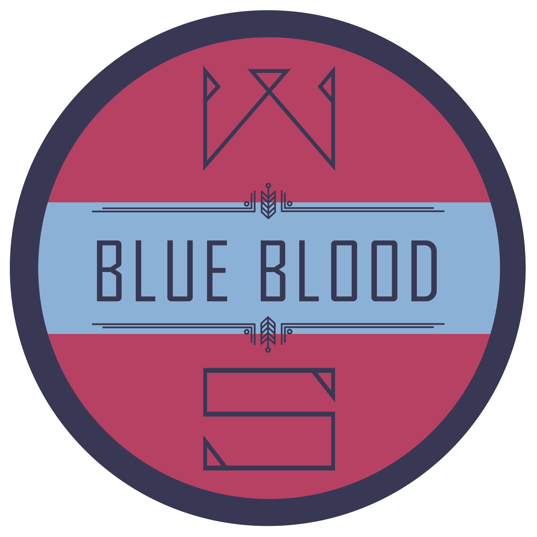 Indeed Wooden Soul: Blue Blood beer Label Full Size