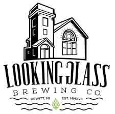 Looking Glass Strawberry Pear beer Label Full Size