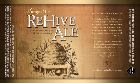 Hungry Bee ReHive Ale beer Label Full Size