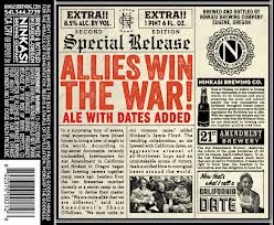 Ninkasi Allies Win The War! beer Label Full Size