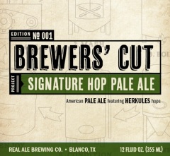Real Ale Brewer's Cut Signature Hop Pale Ale beer Label Full Size
