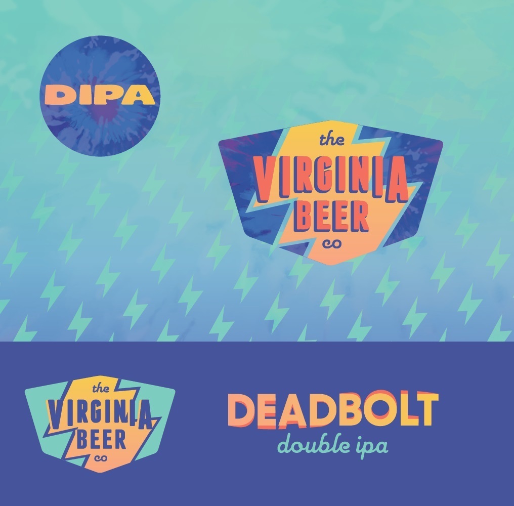 Virginia Beer Co. DEADBOLT beer Label Full Size