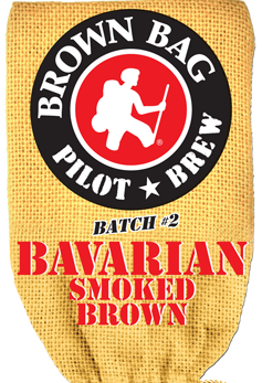 Long Trail Brown Bag Bavarian Smoked beer Label Full Size