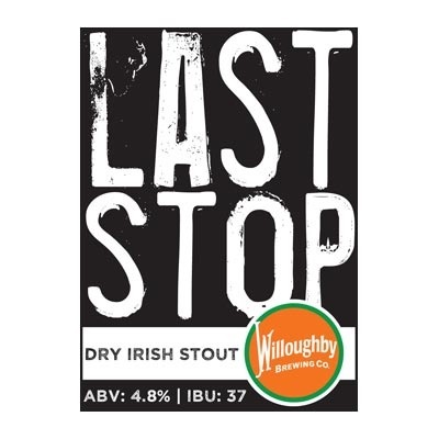 Willoughby Last Stop Stout beer Label Full Size