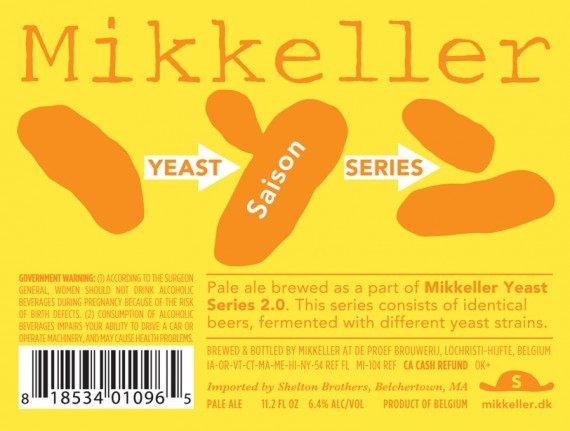 Mikkeller Yeast Series Saison beer Label Full Size