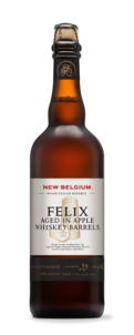 New Belgium Felix Aged in Apple Whiskey Barrels beer Label Full Size