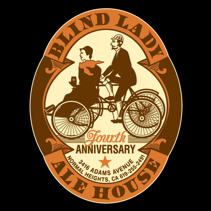 Blind Lady/Automatic Quadracycle beer Label Full Size