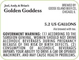 Goose Island Fulton & Wood Golden Goddess beer