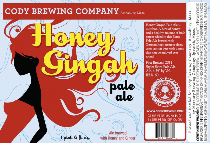 Cody Honey Gingah Pale Ale beer Label Full Size