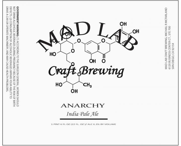 Mad Lab Craft Sultry Venus beer Label Full Size