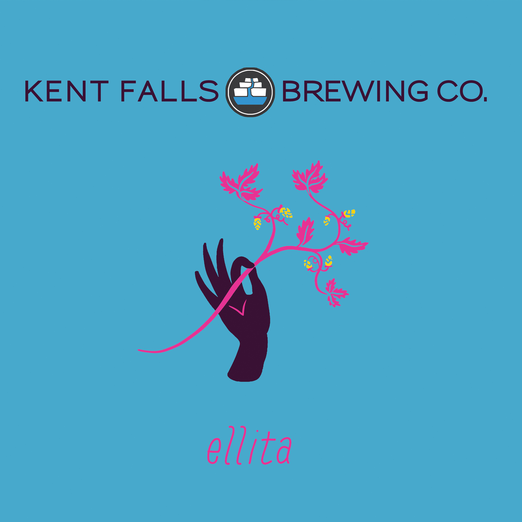 Kent Falls Ellita beer Label Full Size