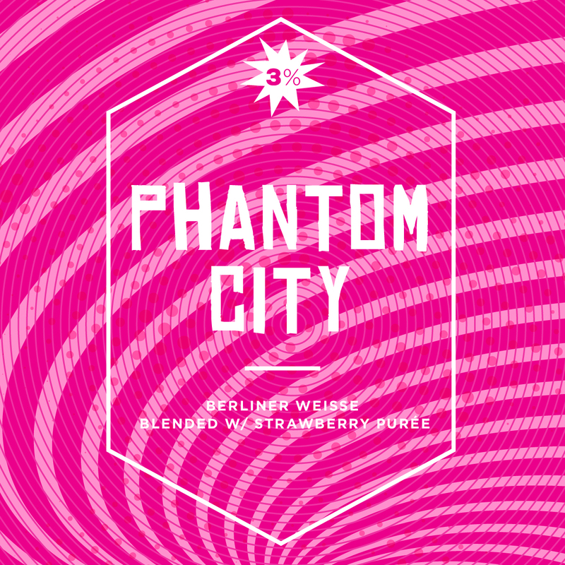 Long Live Phantom City beer Label Full Size