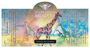 Silver Hand Ginger Me Slowly beer Label Full Size