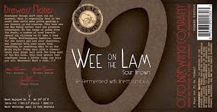 O'so Wee On The Lam beer Label Full Size