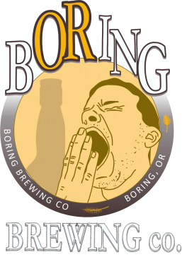 Boring Brown beer Label Full Size