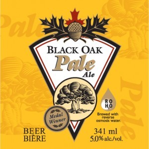 Black Oak Pale Ale beer Label Full Size