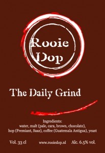 Microbrouwerij Rooie Dop The Daily Grind beer Label Full Size