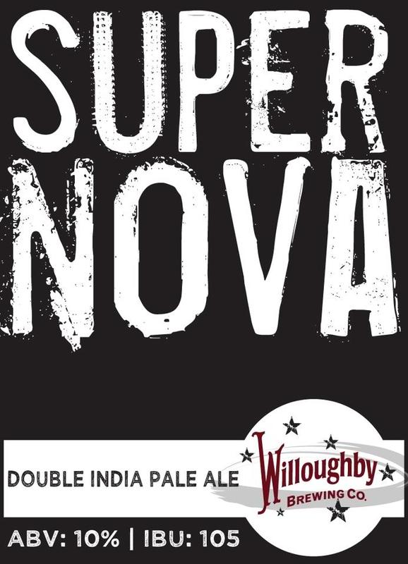 Willoughby Supernova Double IPA beer Label Full Size