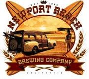 Newport Beach Straight Outta Newport beer Label Full Size