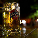Cambodia Anchor Smooth beer Label Full Size