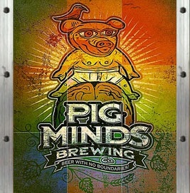 Pig Minds Half a Person beer Label Full Size