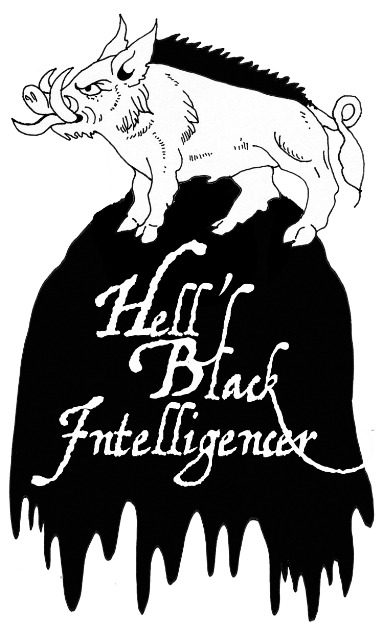 3 Floyds Barrel Aged Hell's Black Intelligencer beer Label Full Size