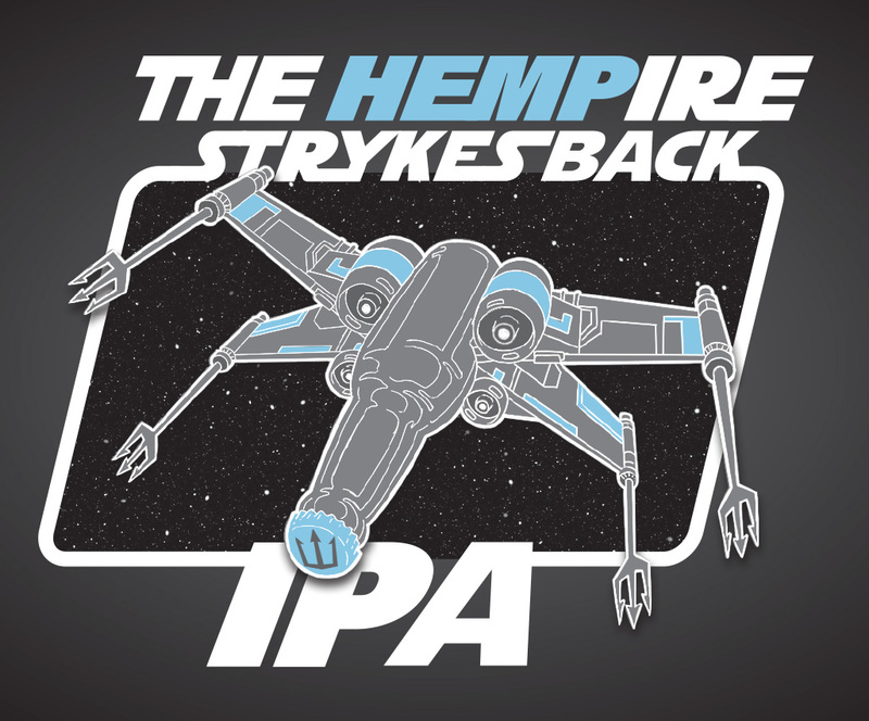 Triton The Hempire Strykes Back beer Label Full Size