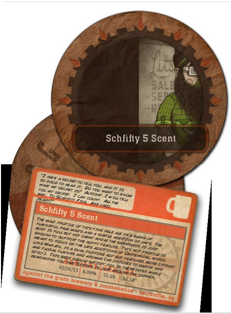 Against The Grain Schfifty Five Scent beer Label Full Size