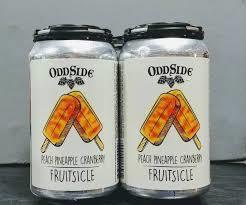 Odd Side Peach Cranberry Pineapple Fruitsicle beer Label Full Size