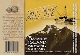 Baranof Island Peril Strait beer Label Full Size