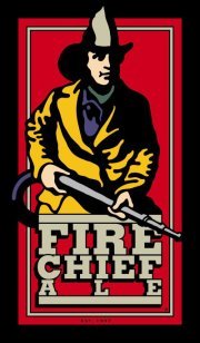 Rock Bottom Des Moines Fire Chief Ale beer Label Full Size