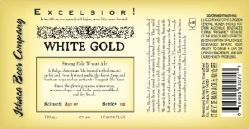Ithaca Excelsior! White Gold Wheat Ale beer Label Full Size