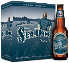 Vancouver Island Sea Dog beer Label Full Size