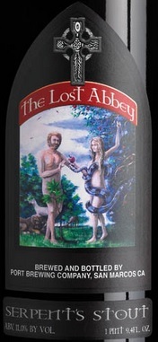 The Lost Abbey Serpent's Stout 2011 beer Label Full Size