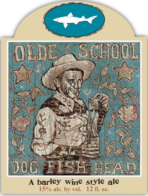 Dogfish Head Olde School 2012 beer Label Full Size