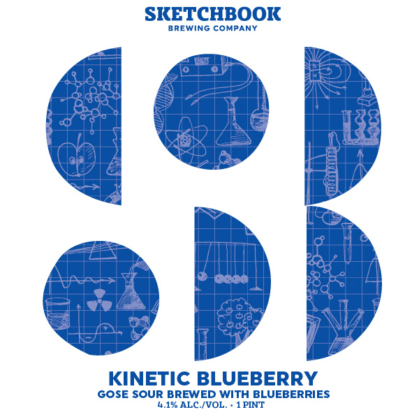 Sketchbook Kinetic Blueberry beer Label Full Size