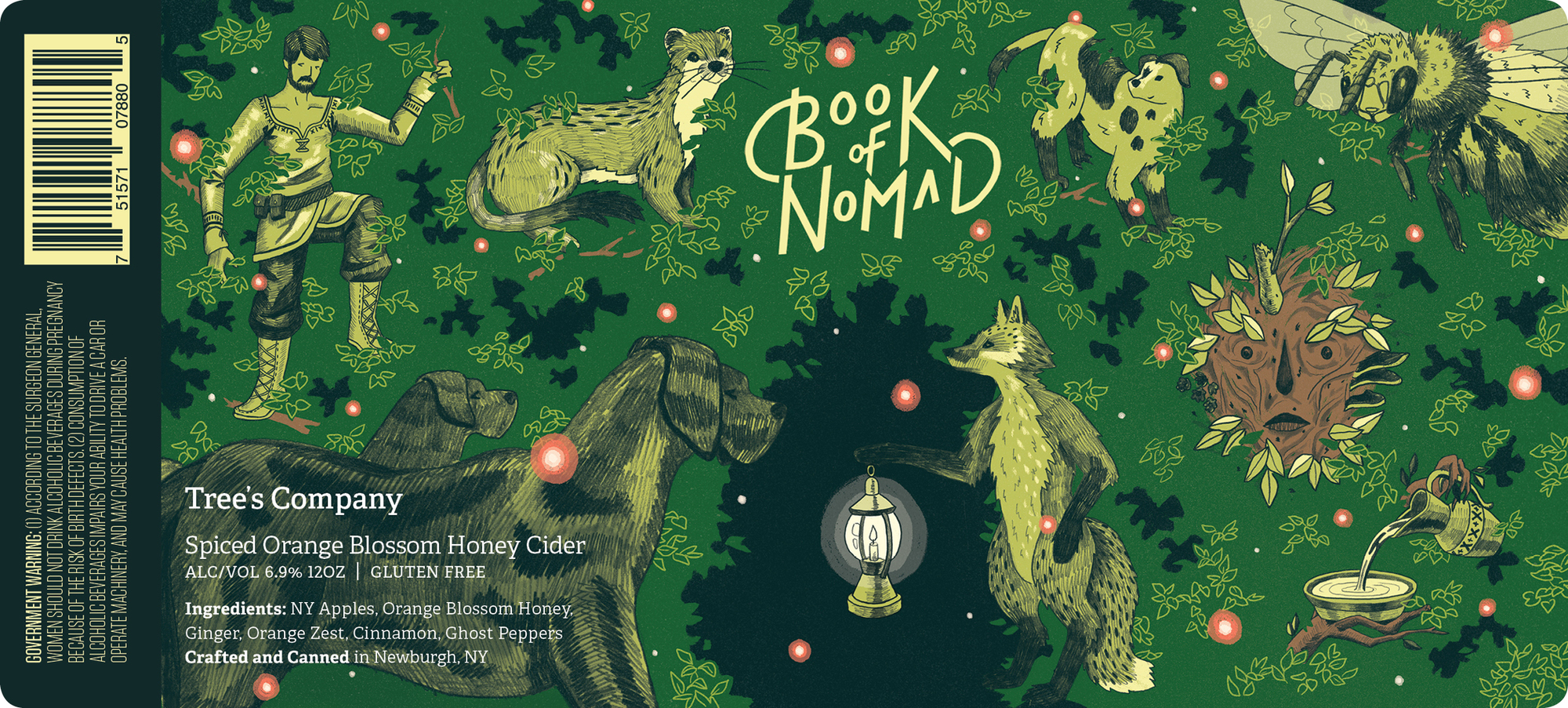 Graft Trees Company : Book of Nomad beer Label Full Size