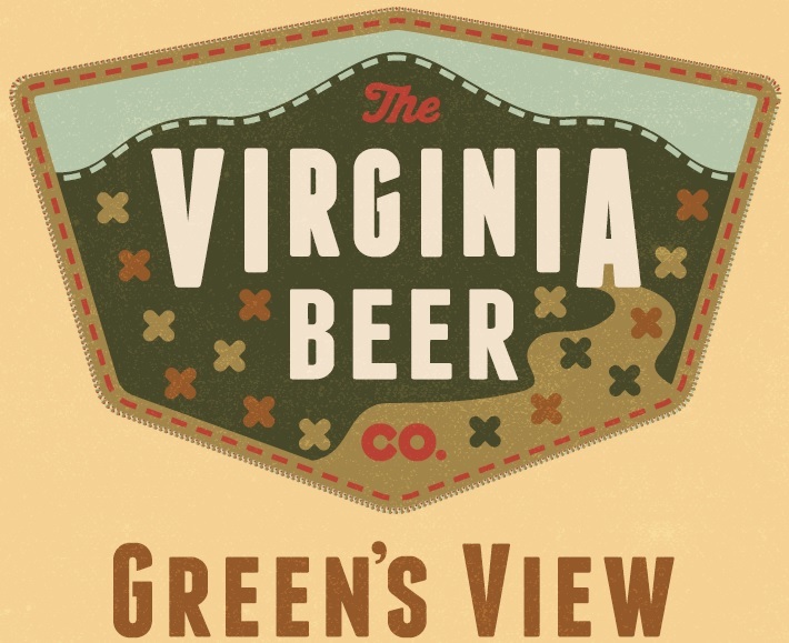 Virginia Beer Co. Green's View beer Label Full Size