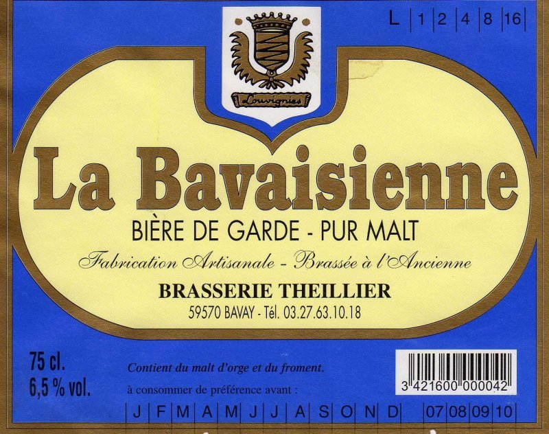 La Bavaisienne French Farmhouse Ale beer Label Full Size