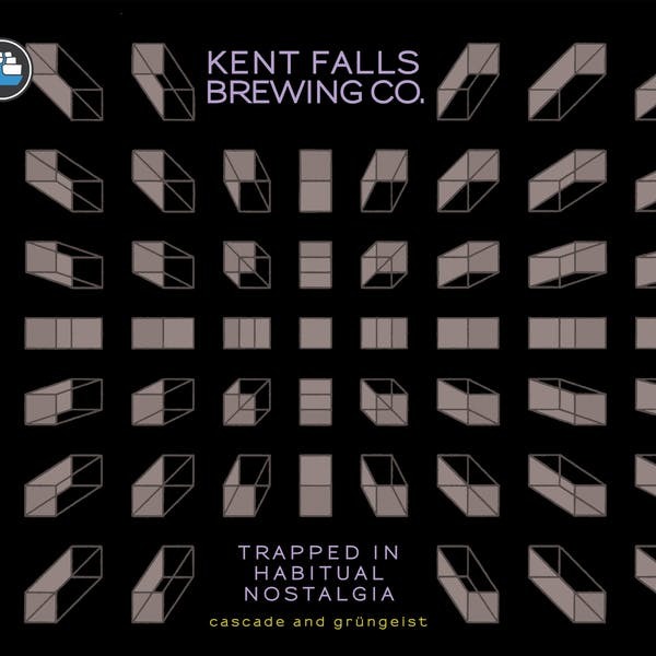 Kent Falls Trapped in Habitual Nostalgia #6 beer Label Full Size