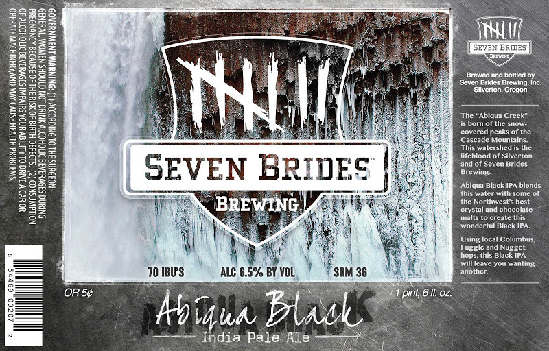 Seven Bridges Seven Brides Abiqua beer Label Full Size
