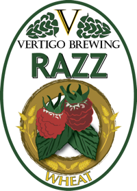 Vertigo Razz Wheat beer Label Full Size
