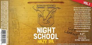 Flying Dog University Night School beer Label Full Size